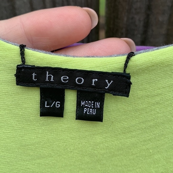 Theory, reversible racerback tank, size Large - Picture 3 of 5